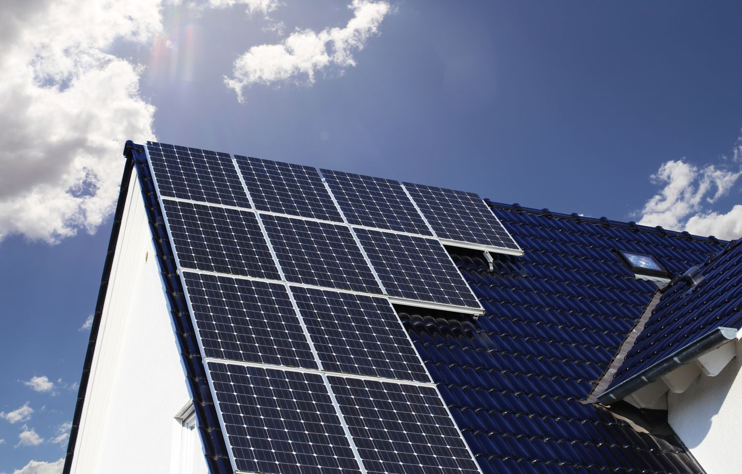 Photovoltaikanlage an Hausdach